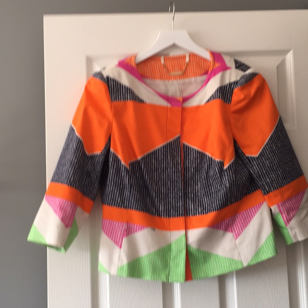 Multi Colored Suit Jacket - image 1